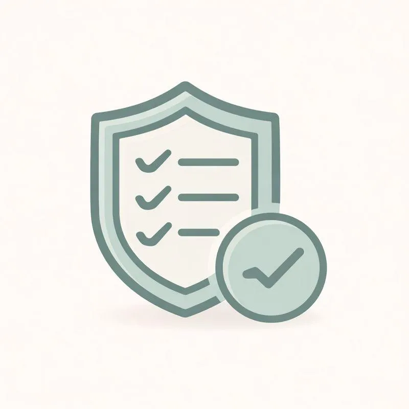 Icon representing risk management and contingency planning during a home sale