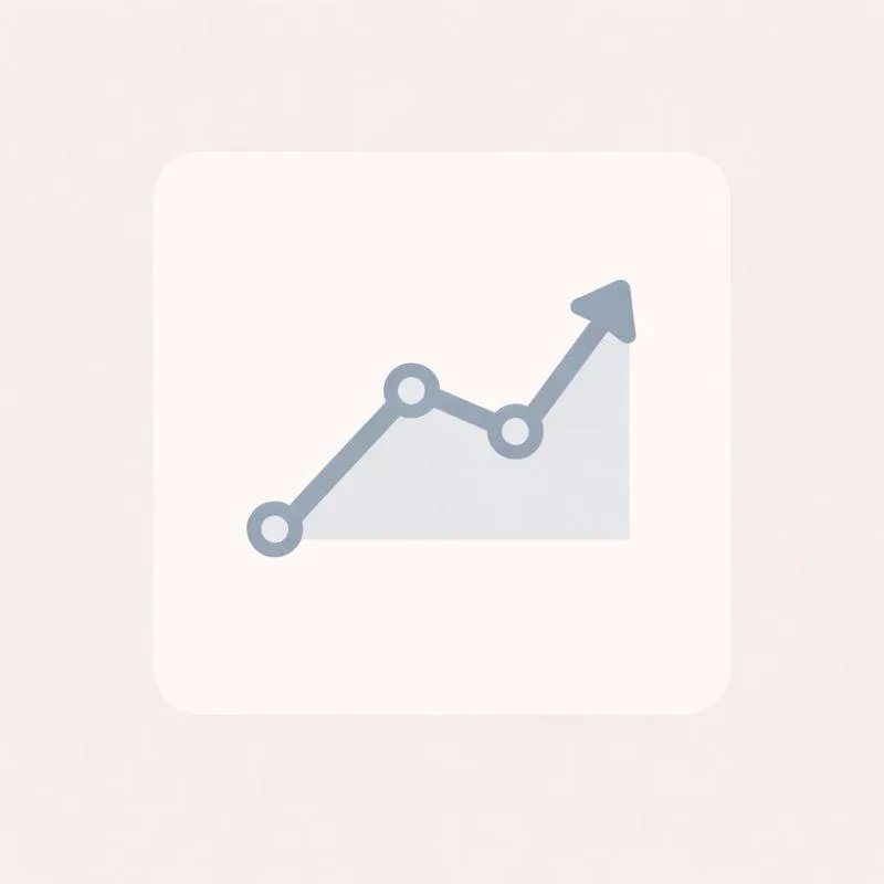 Market trend icon representing shifts in housing conditions and how they may affect homeowners
