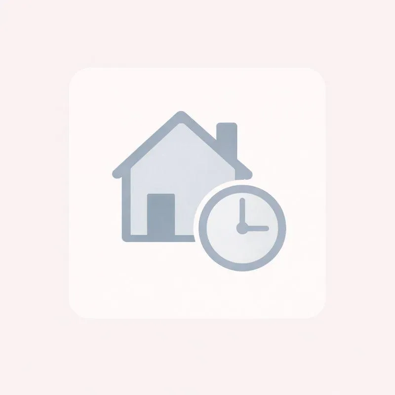 Home and clock icon representing options that allow homeowners to stay in their home longer