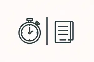 Stopwatch icon representing speed and tradeoffs in cash offer decisions