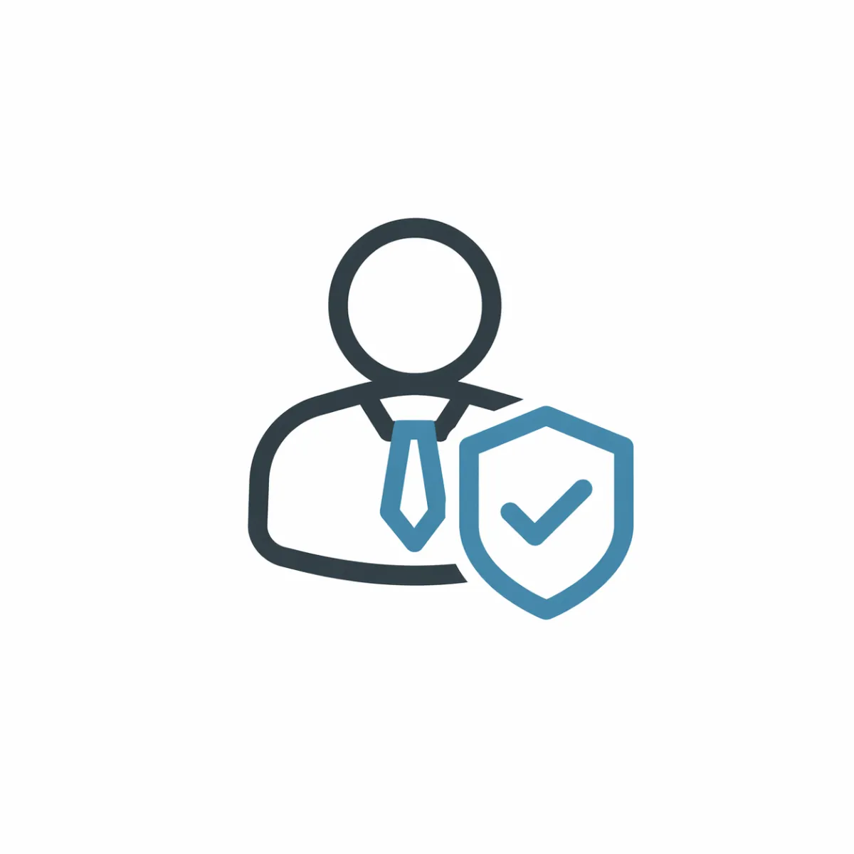 Line icon of a REALTOR® identification badge symbolizing licensed, professional real estate representation.