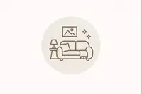 Cozy living room icon representing comfortable smaller spaces and manageable home living.