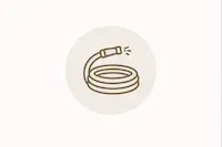 Garden hose icon representing preference for low-maintenance outdoor spaces and simpler yard upkeep.