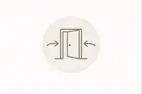 Doorway icon representing easy access, open flow, and comfortable movement throughout the home.