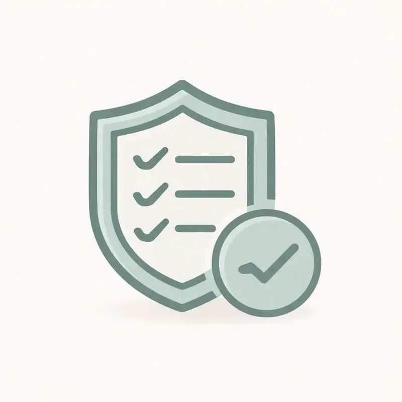 Icon representing risk management and contingency planning during a home sale