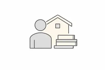 Homeowner and house icon representing hidden financial pressure before foreclosure