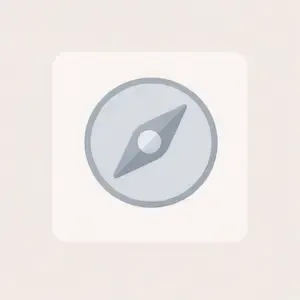 Compass icon representing choosing the best home selling options, direction, and comparing paths for homeowners