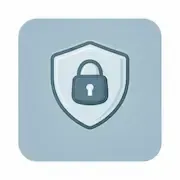 Shield with a lock icon representing secure, protected, and trustworthy guidance without pressure.