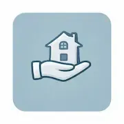 Hand holding a house icon representing supportive, no-pressure housing guidance