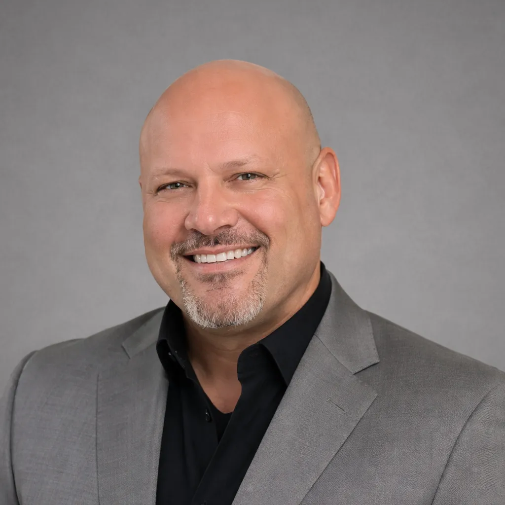 Portrait of a 45-year-old male founder