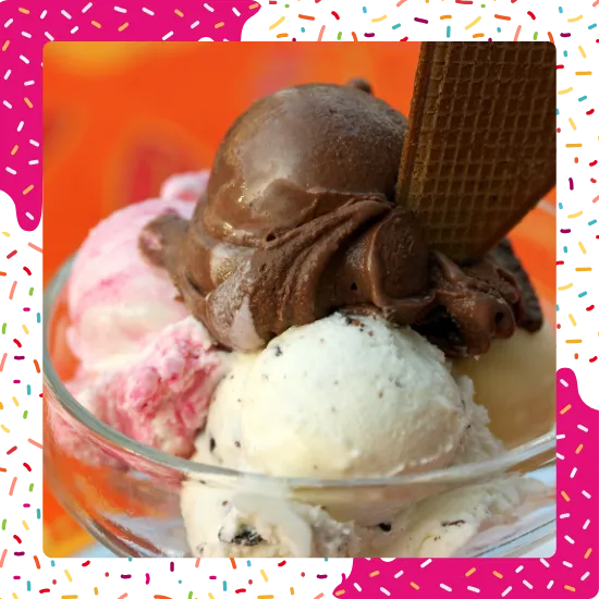 Antojos dulces en heladería cerca de Arleta para compartir
