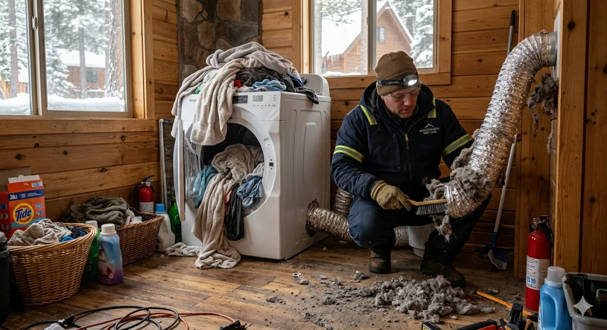 Common Dryer Vent Mistakes in Winter Cabins