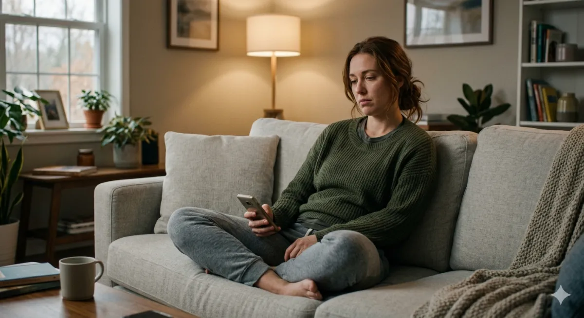 women seating on sofa