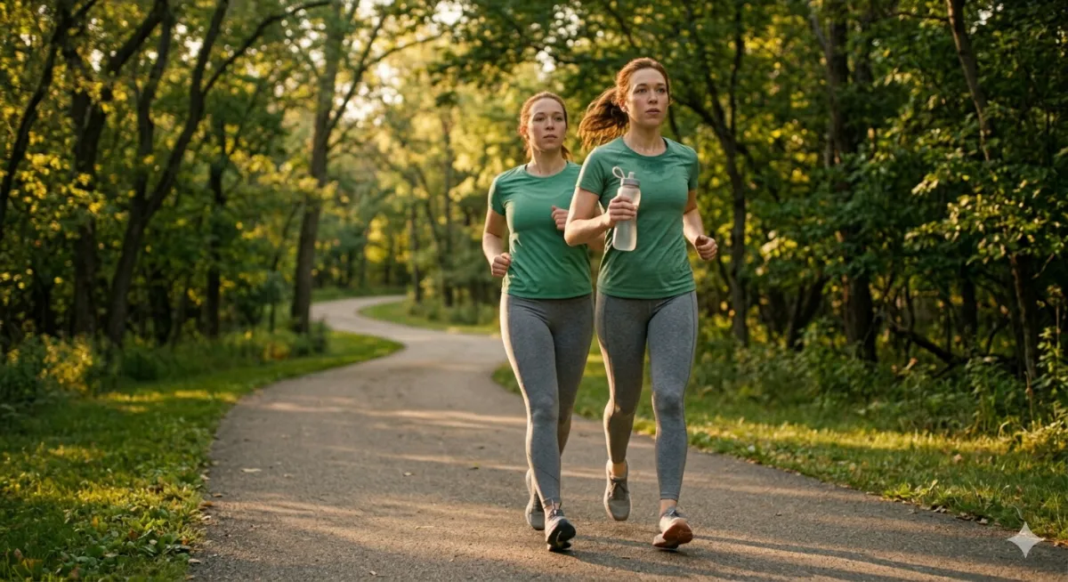 15 mints fast walk in garden