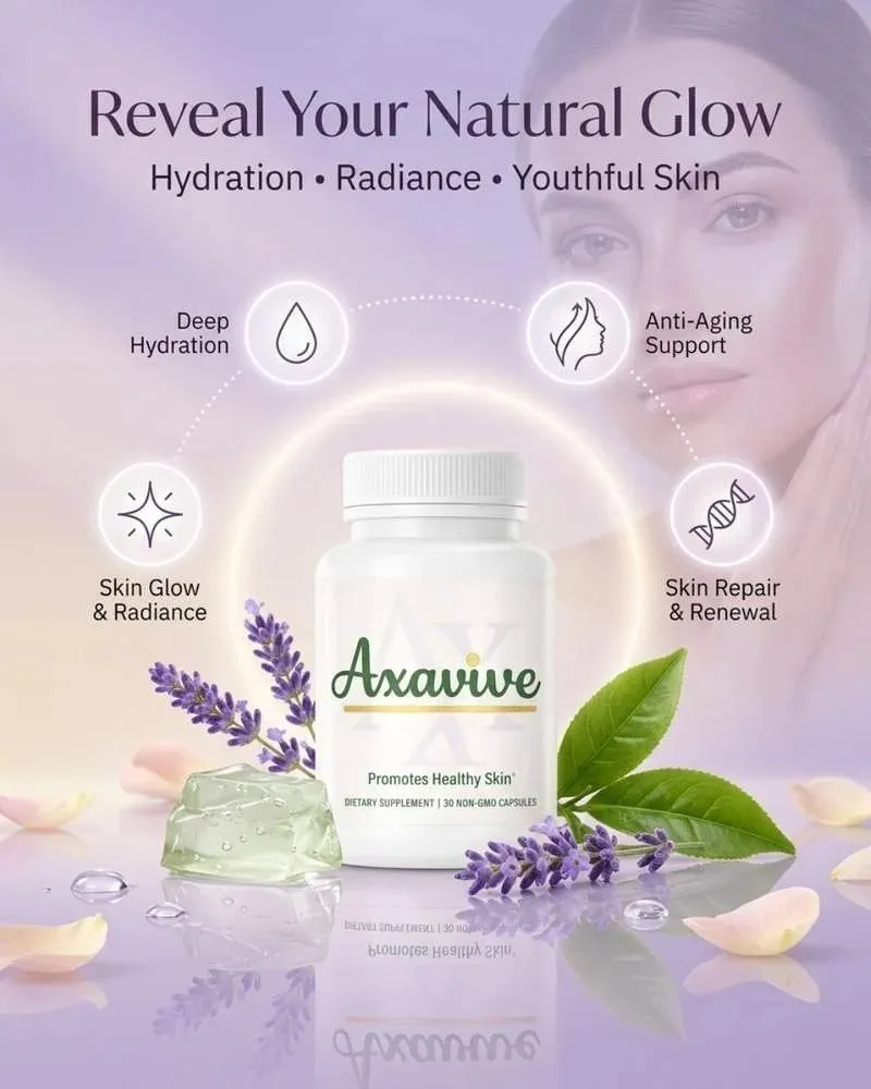 Woman with glowing skin after using Axavive daily routine USA