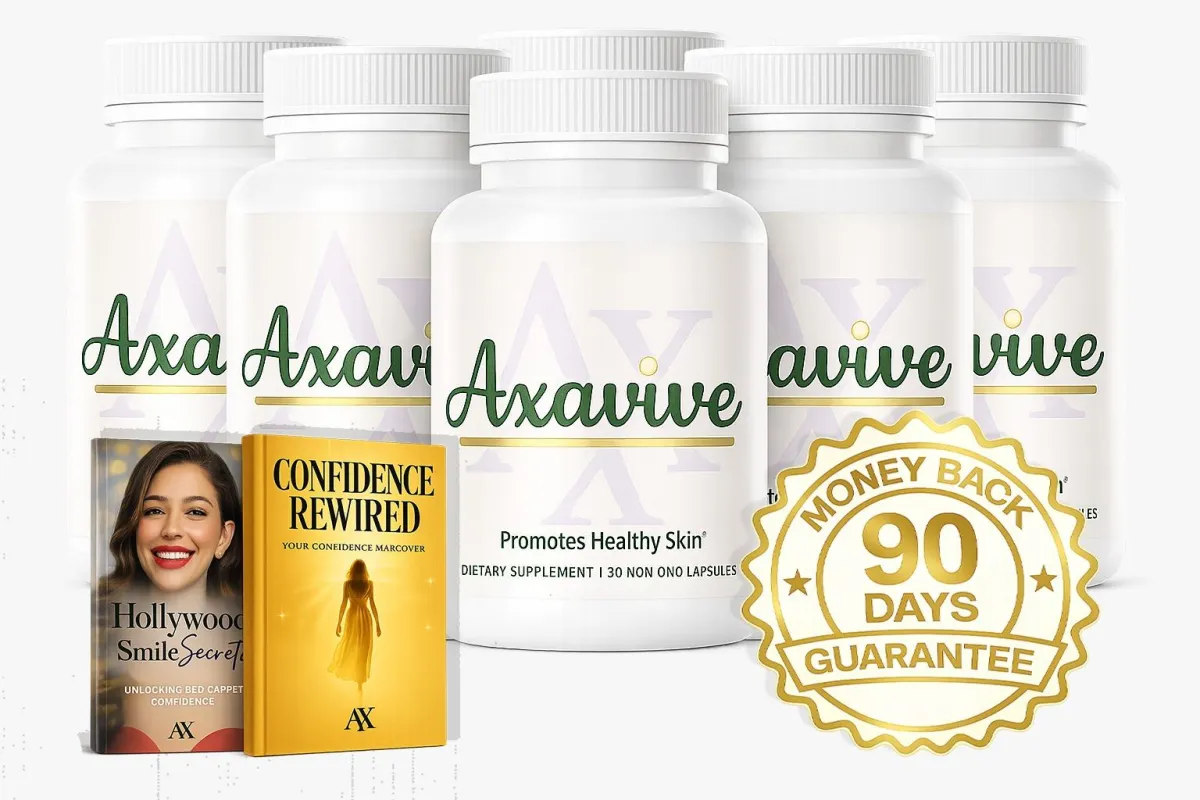 Natural skin care supplement Axavive for glowing skin USA