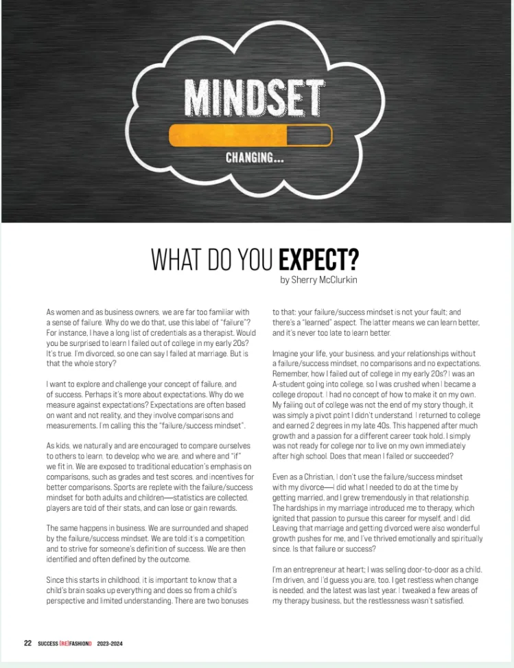 "What Do You Expect?" article, pg 1 of 2