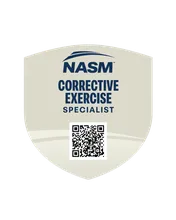 Circular certification badge icon.