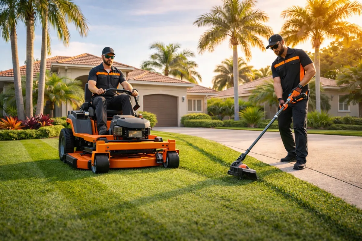 red and black ride on lawn mower
