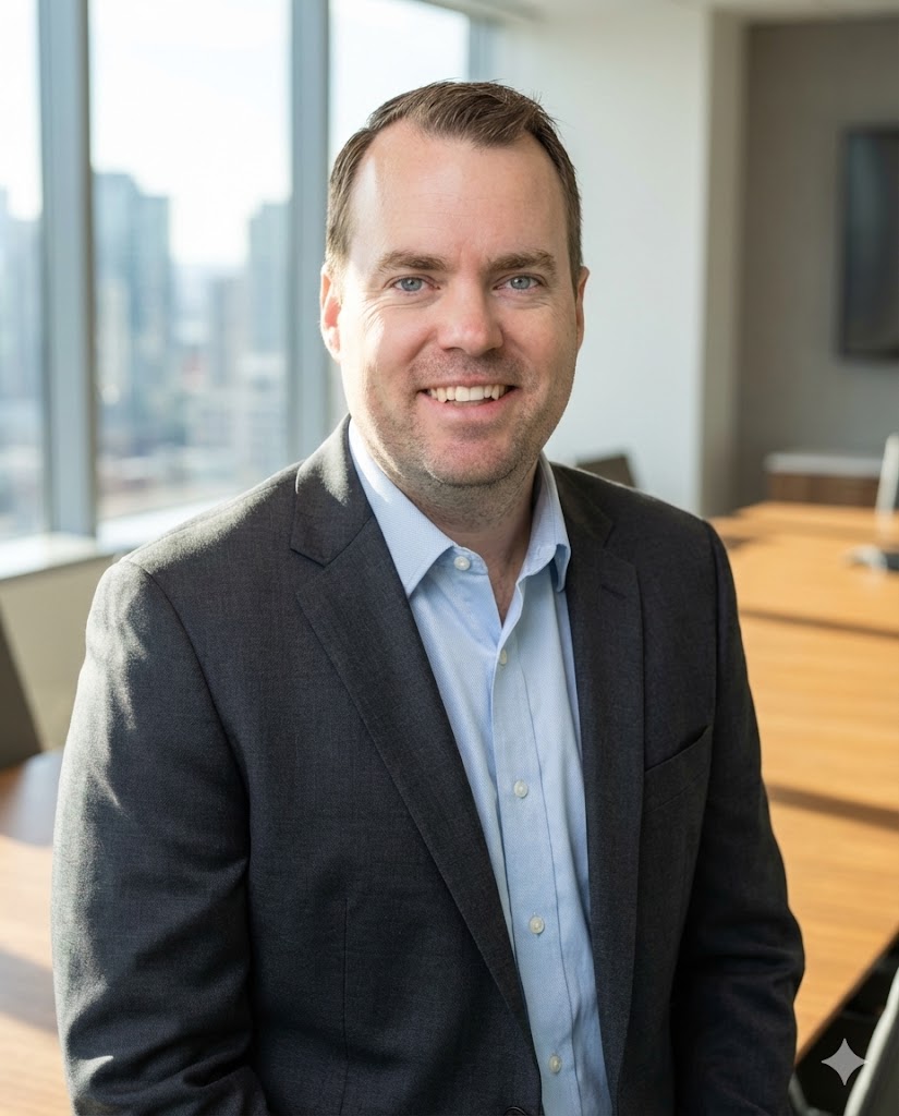 four people watching on white MacBook on top of glass-top table