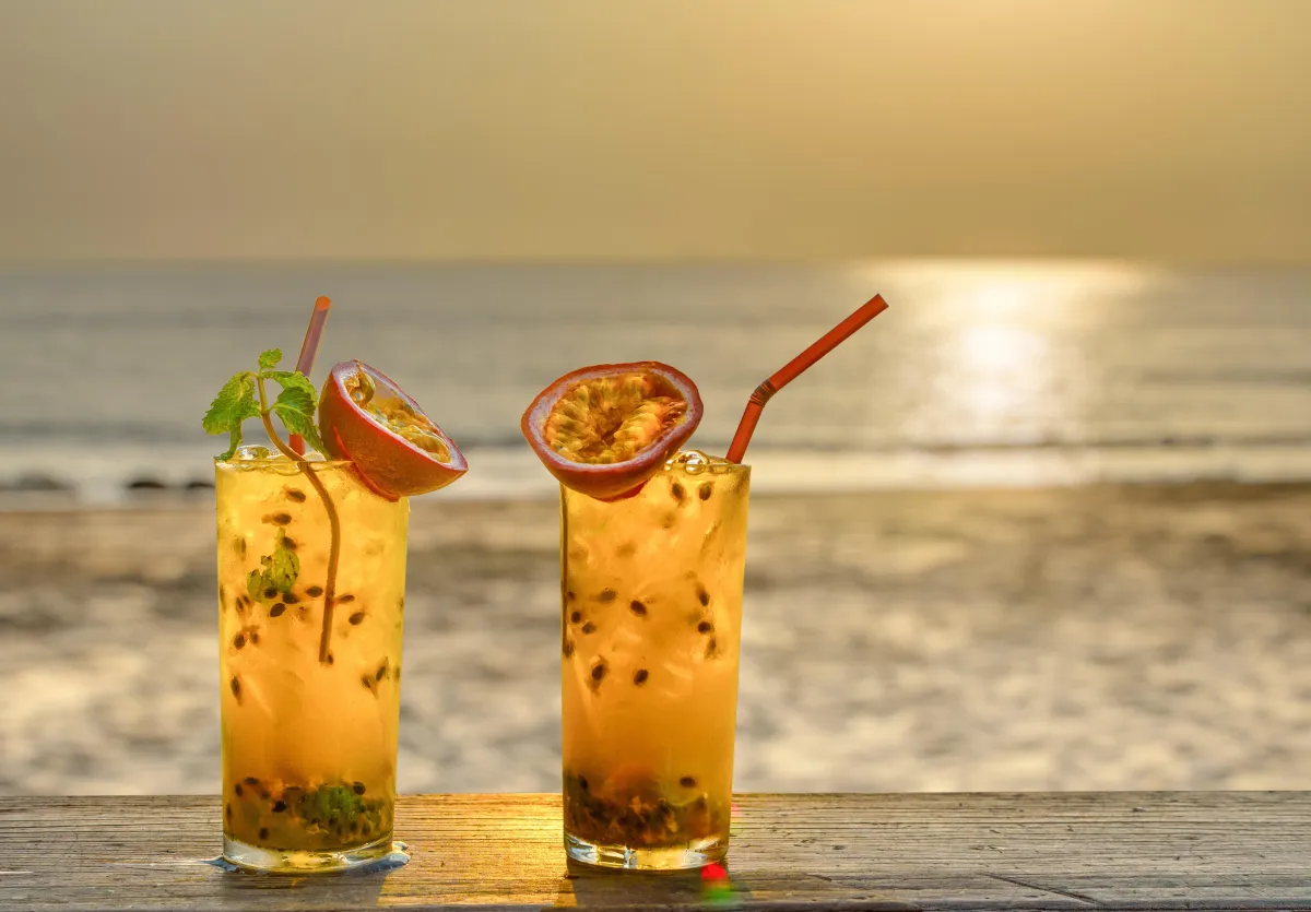 passionfruit mojito mocktail, perfect for corporate and private parties