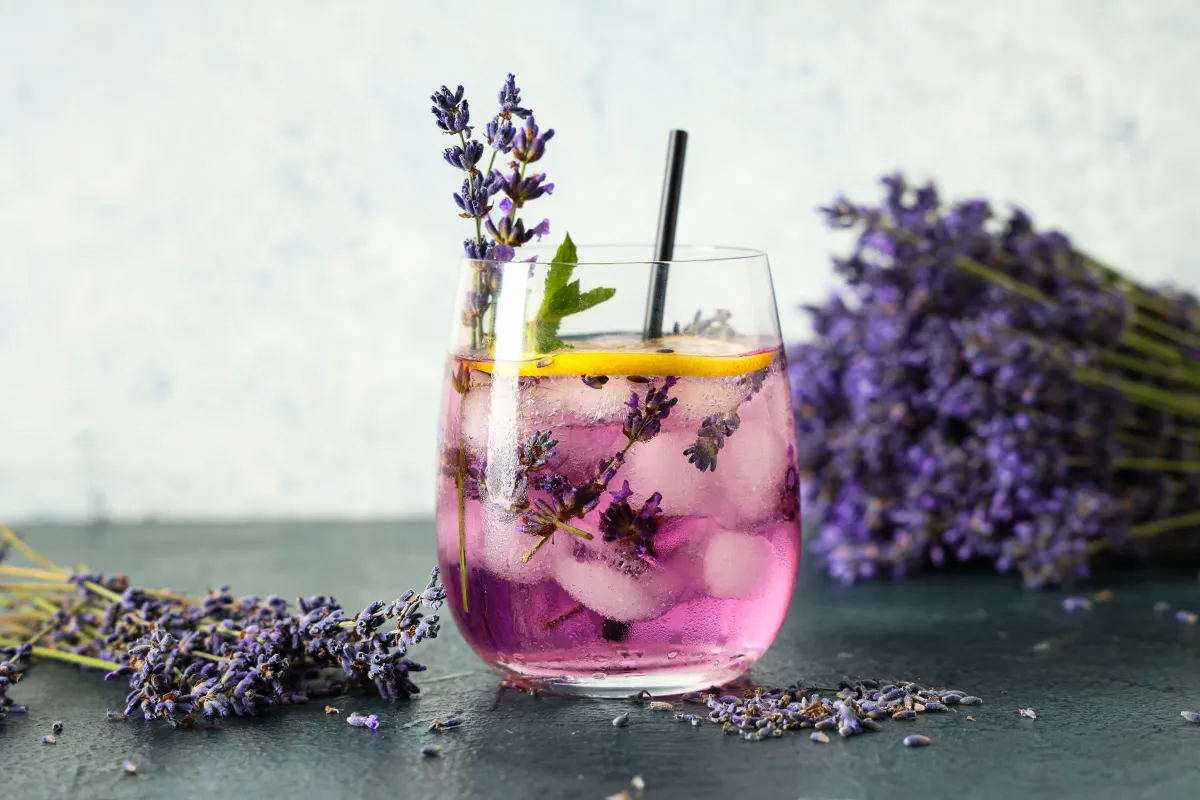 Lavender lemonade mocktail, perfect for corporate and private events