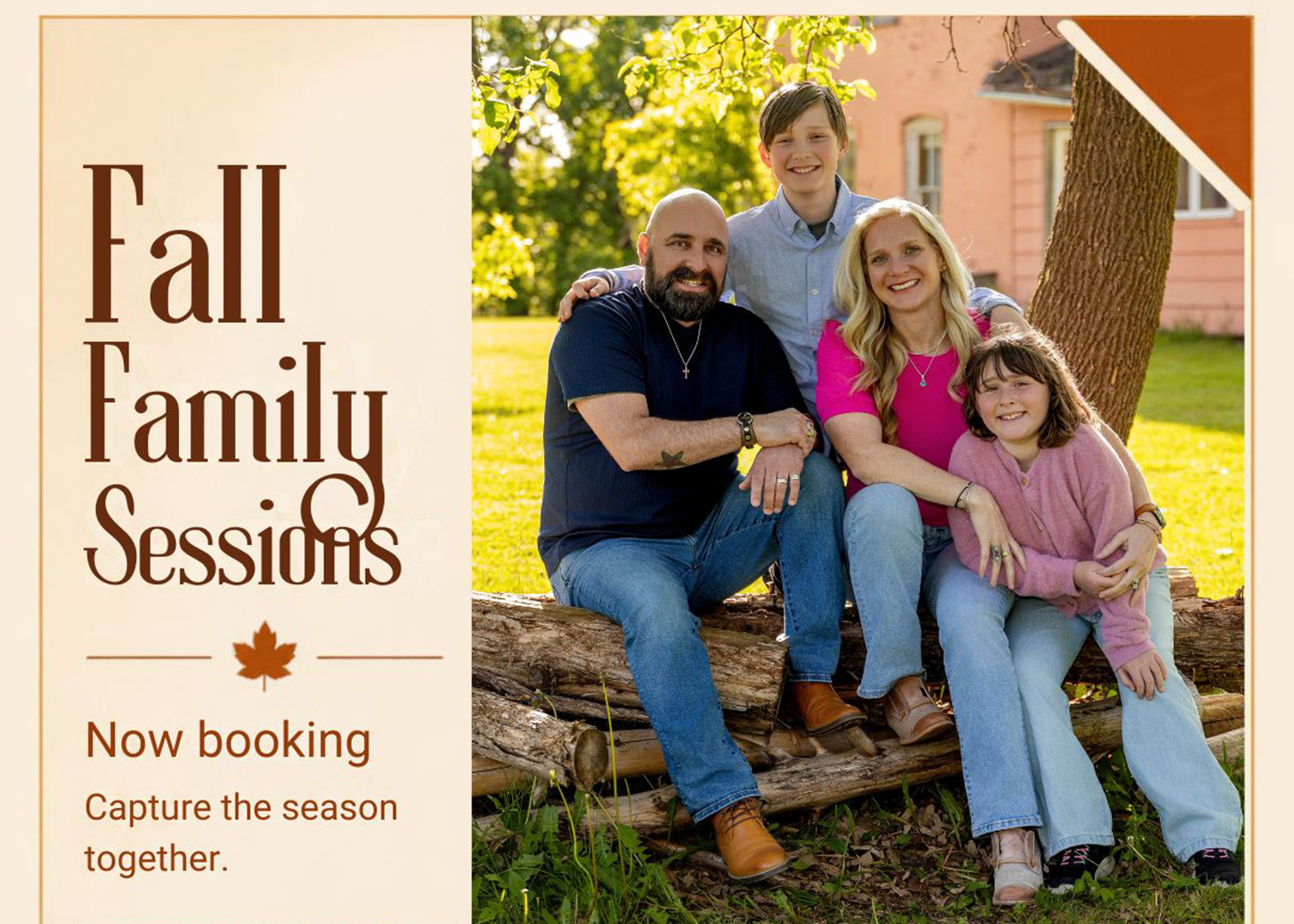 Fall Family Mini Sessions 2026 at Lowry Nature Center