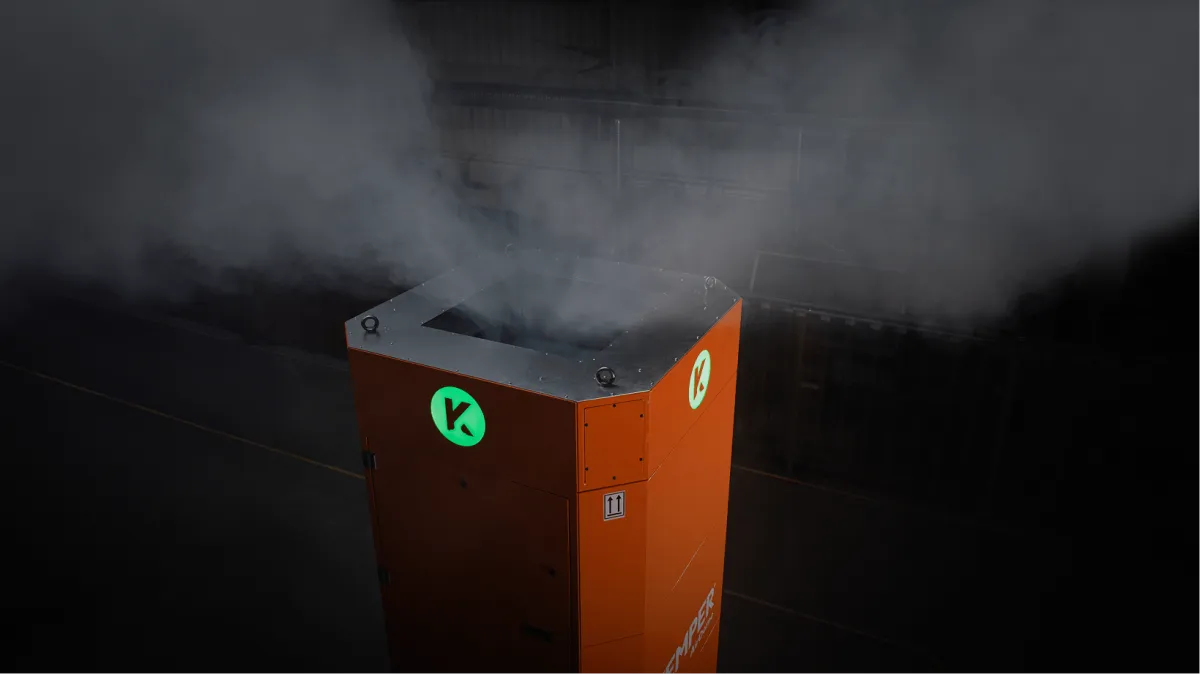 KEMPER AirDome cleaning the air in a shop