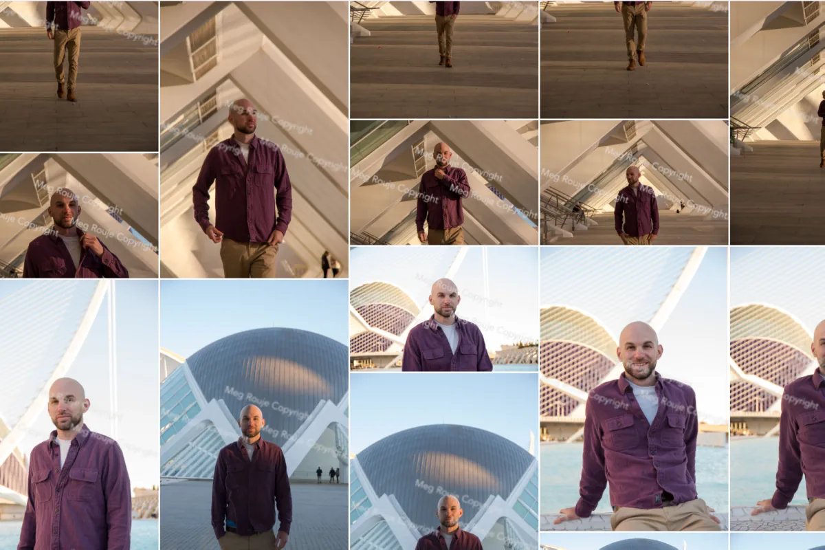 screenshot of a photo gallery