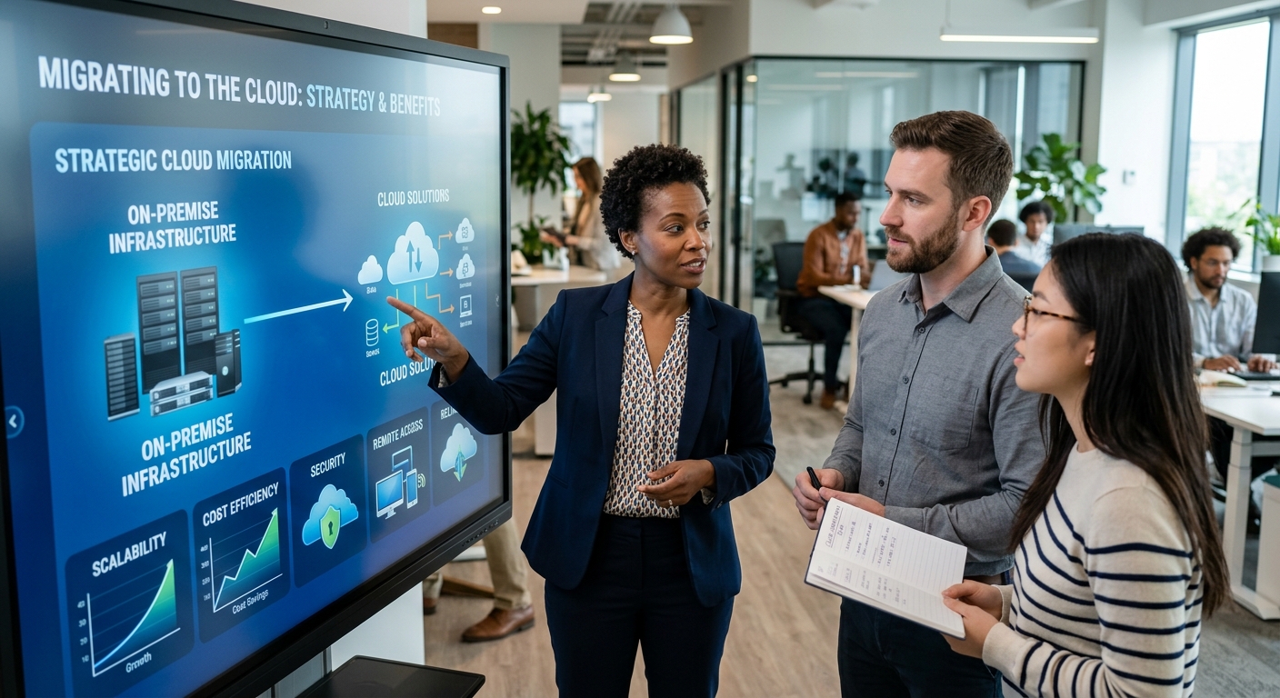 a business looking at transitioning to cloud services. 