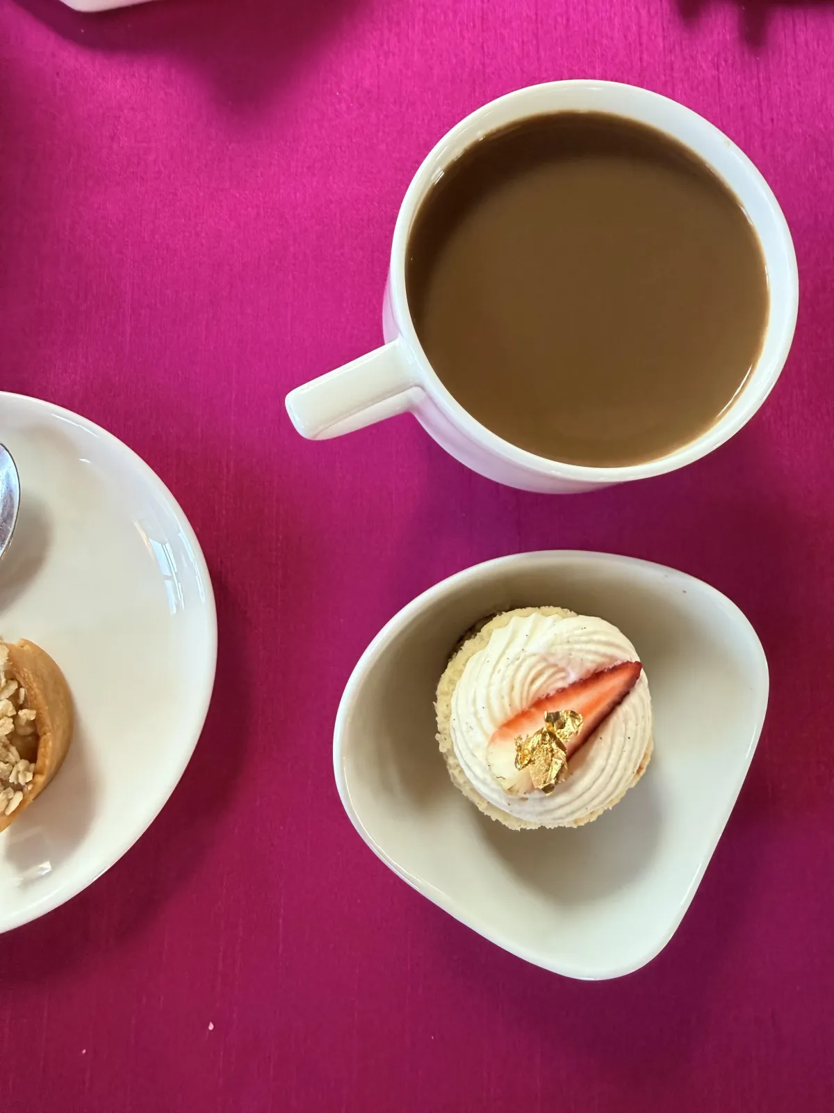 Coffee and a pastry at a favourite coffee shop