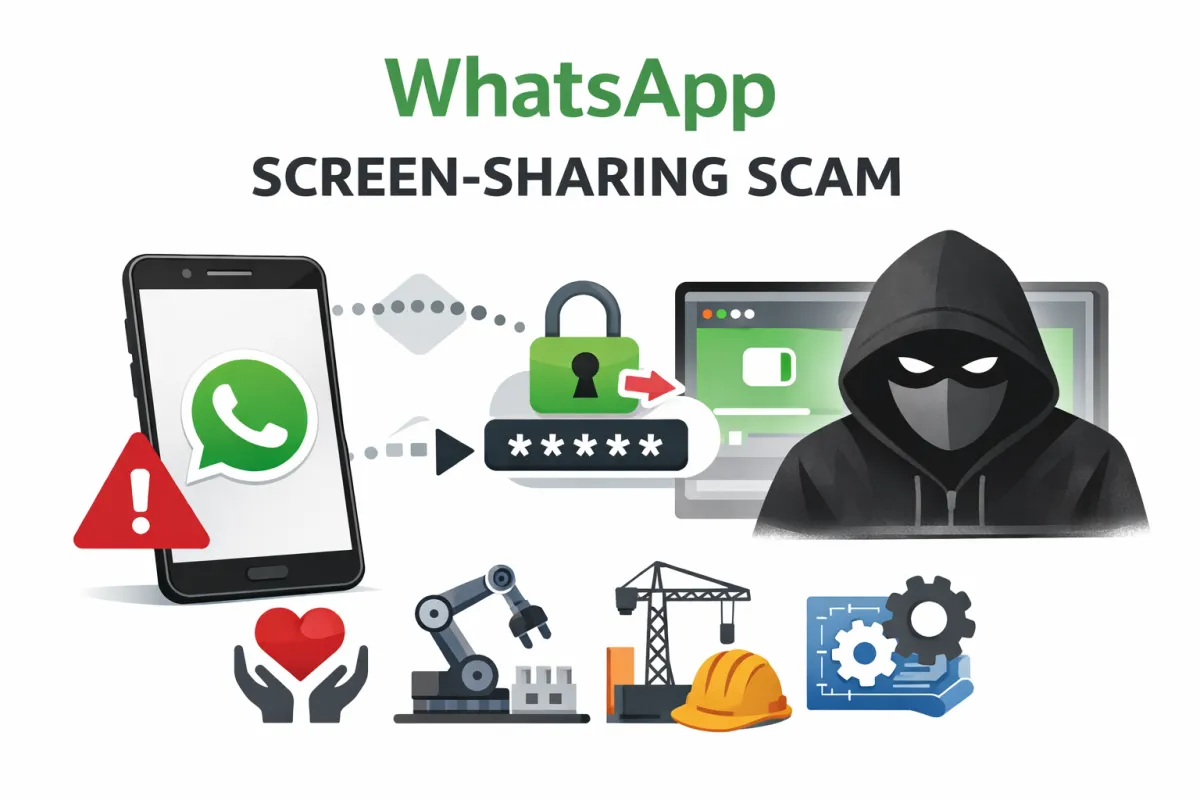 WhatsApp Screen-Sharing Scam