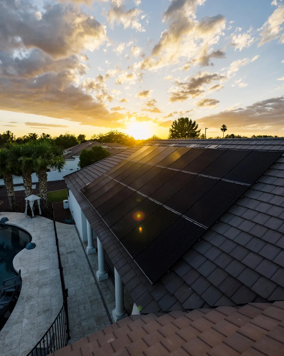 black and silver solar panel