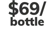 69$ per bottle