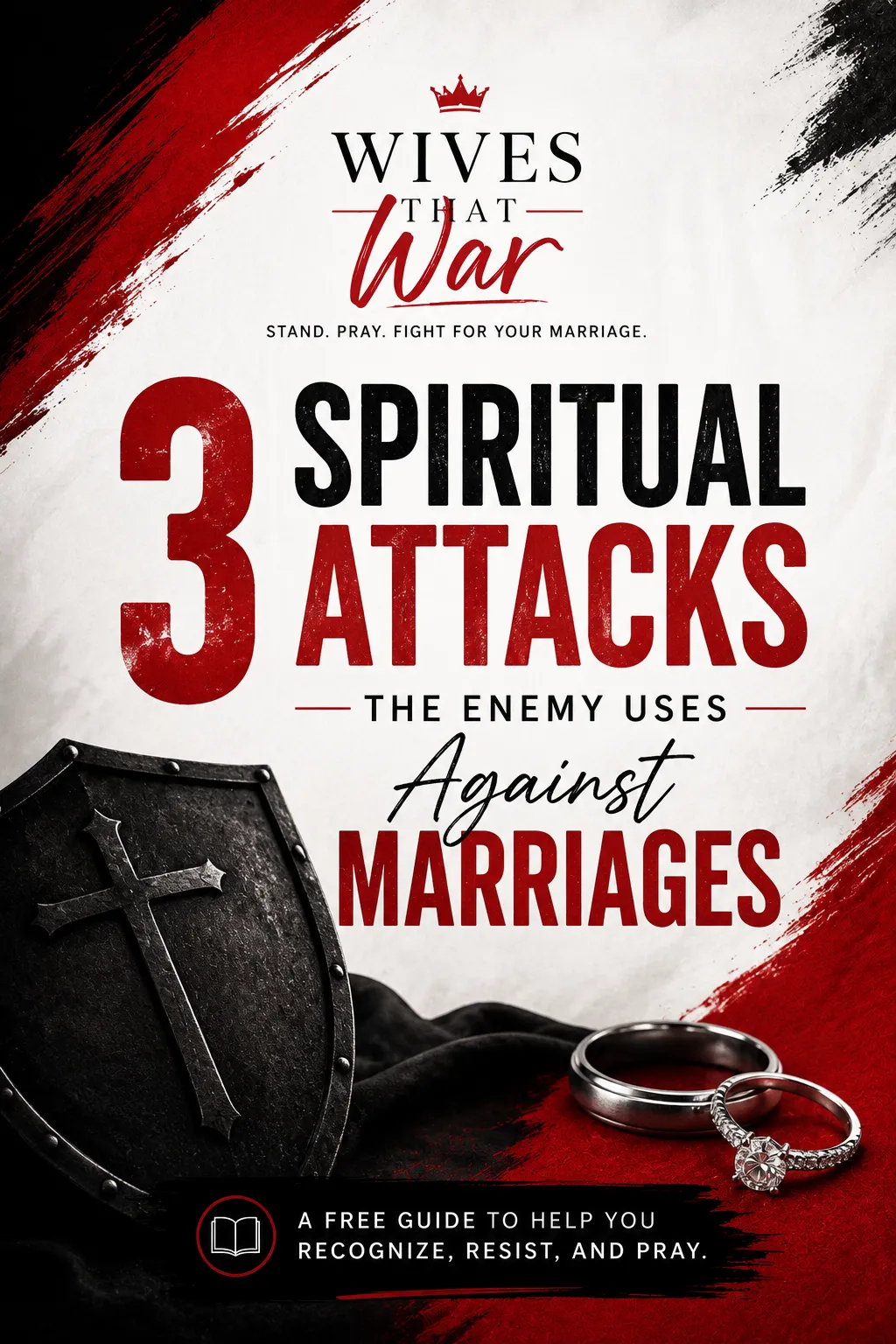 Cover mockup of the Wives That War spiritual warfare guide for wives