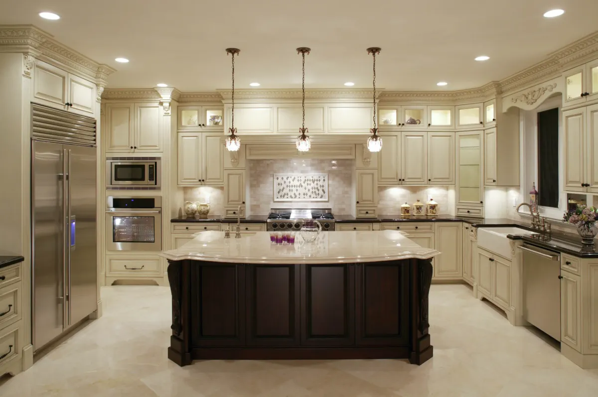 Alexandria kitchen remodel with modern white cabinets and granite countertops by Alexandria Kitchen & Bath Remodel