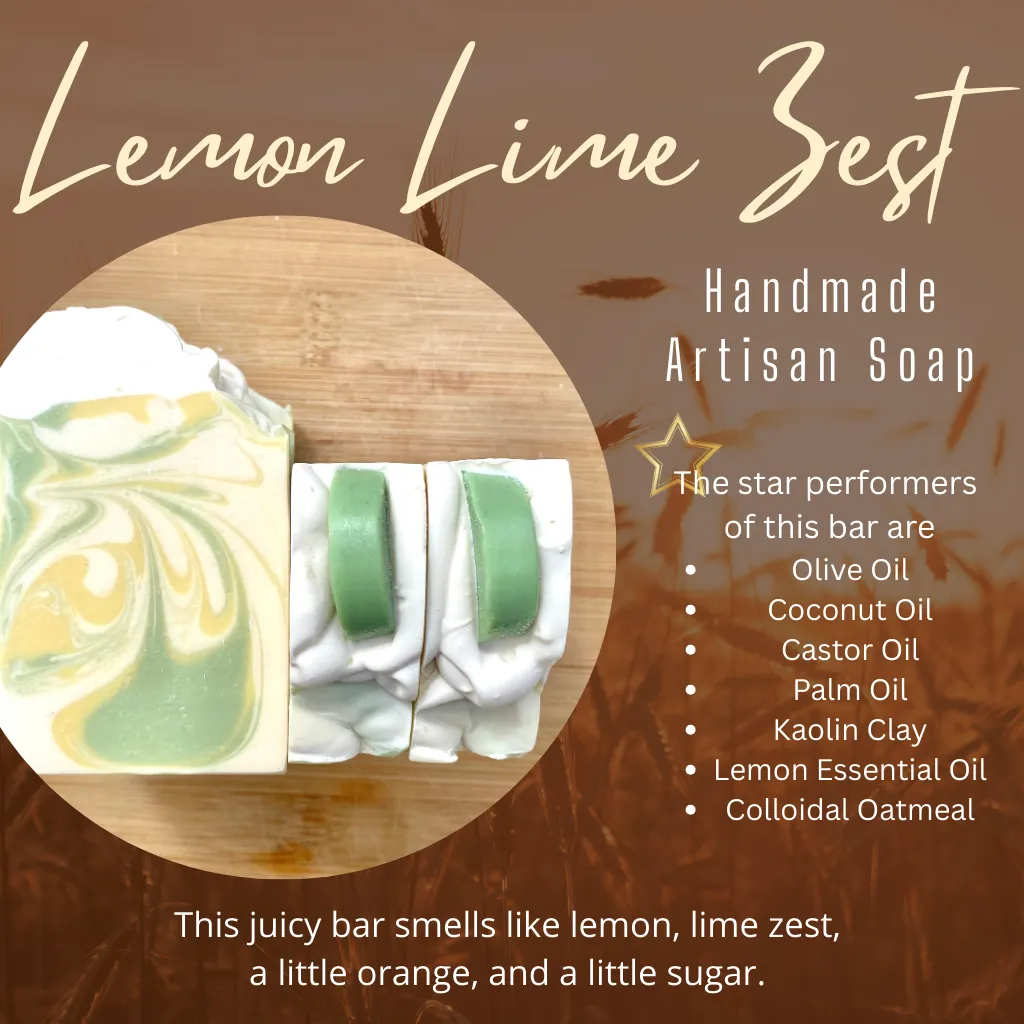 Lemon Lime Zest Handmade Artisan Soap