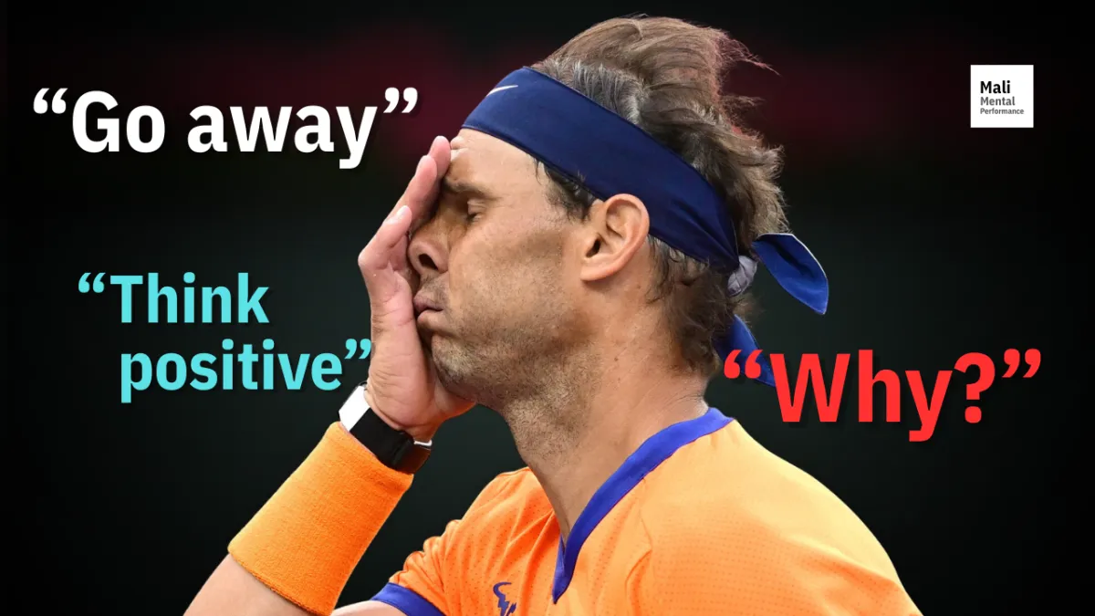 Overcome negative thoughts in matches