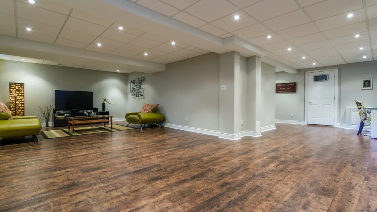 Example of a basement conversion home