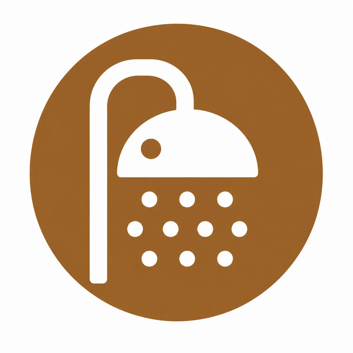 Clean restroom and shower facilities with modern fixtures at Possum Kingdom RV Resort