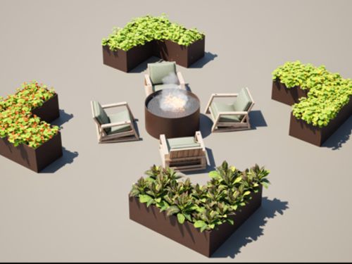 L-Shaped & Corner Planters in Houston