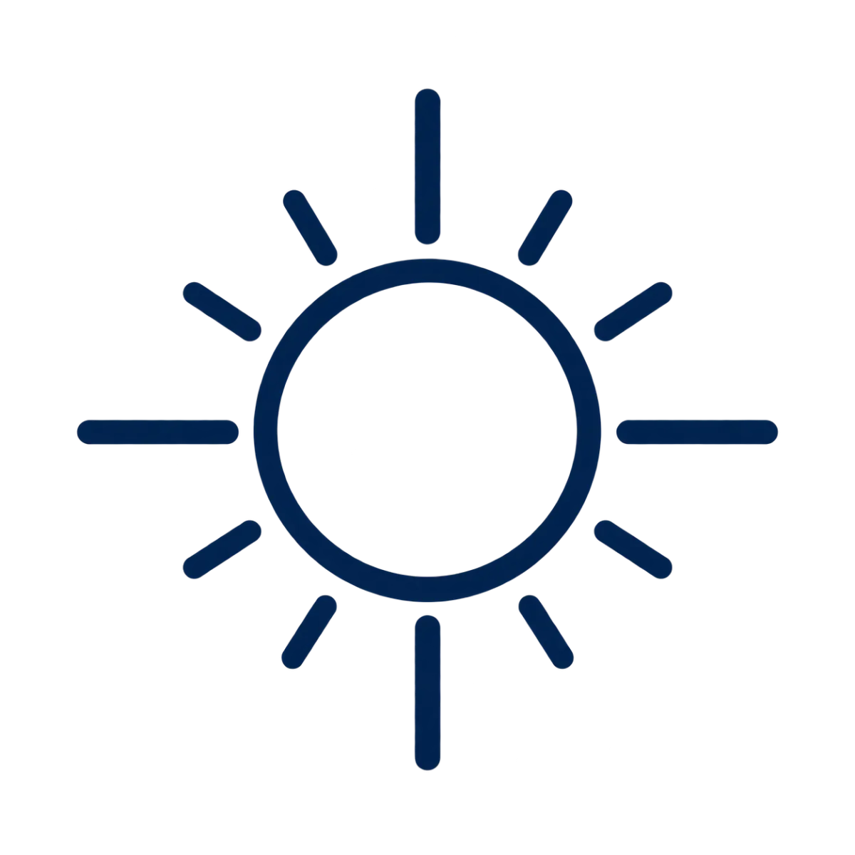 Icon showing sun