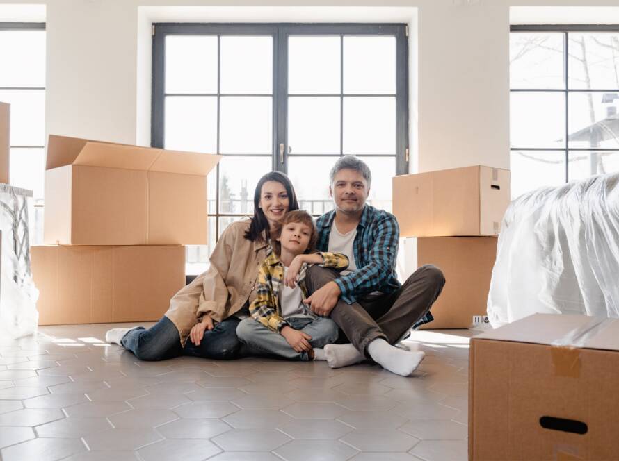 image of family ready to make a move.