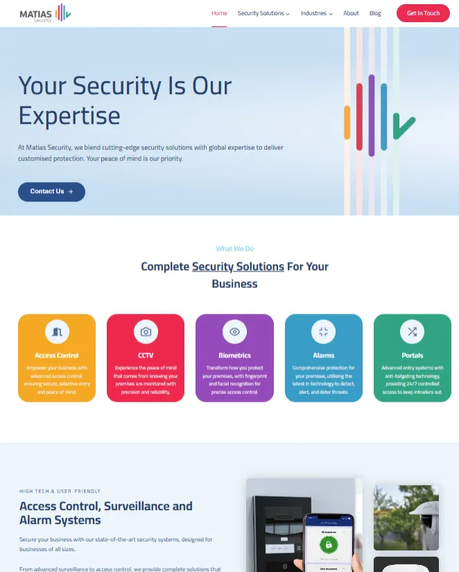 Website design for home services company