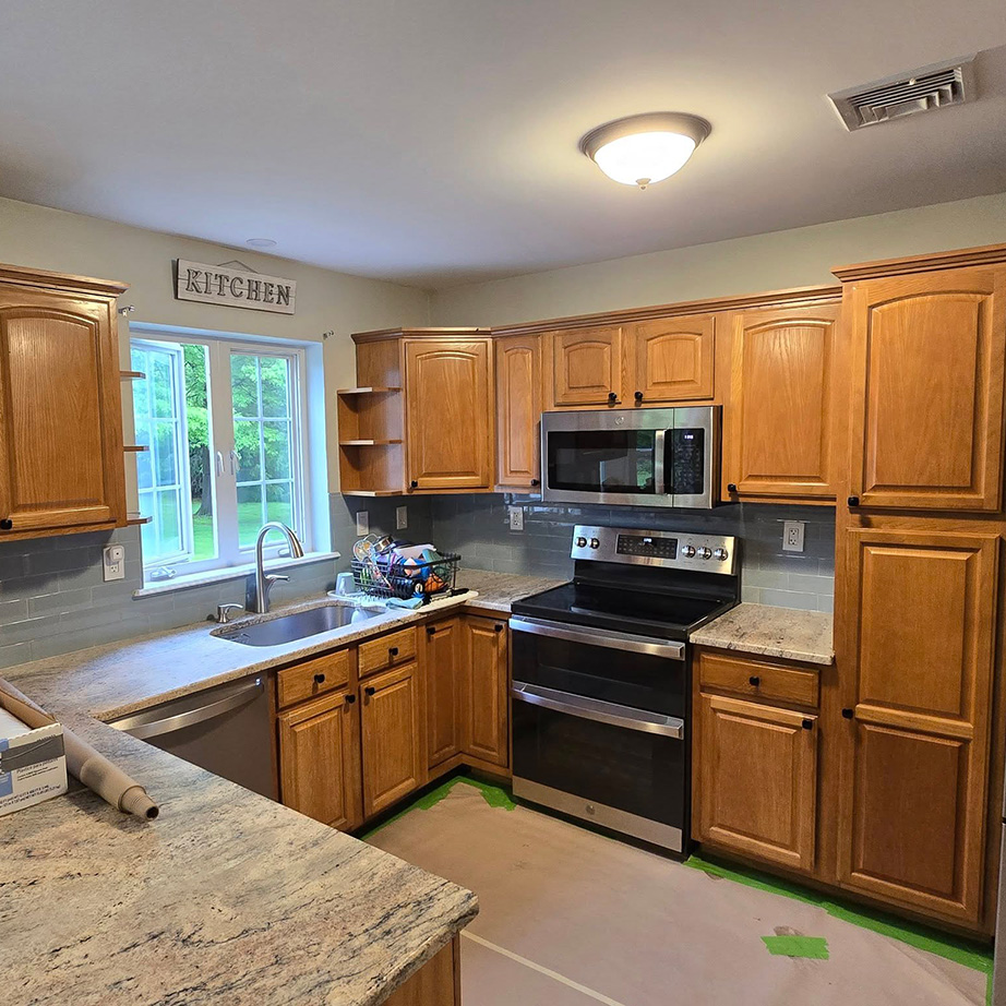 Before interior kitchen painting in Johnson County TX