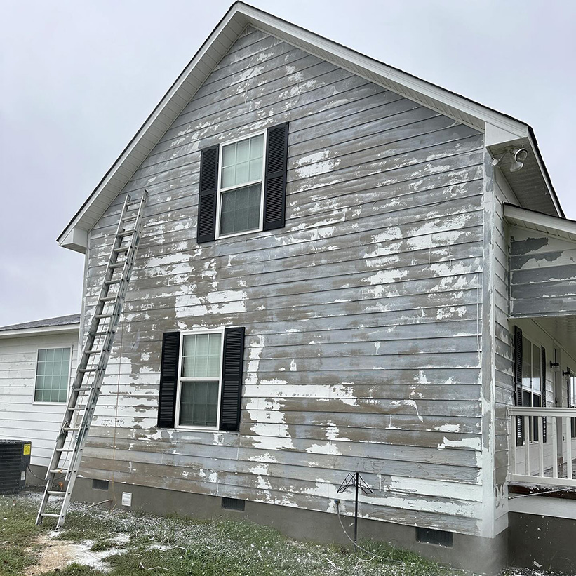Before exterior painting project in Burleson TX