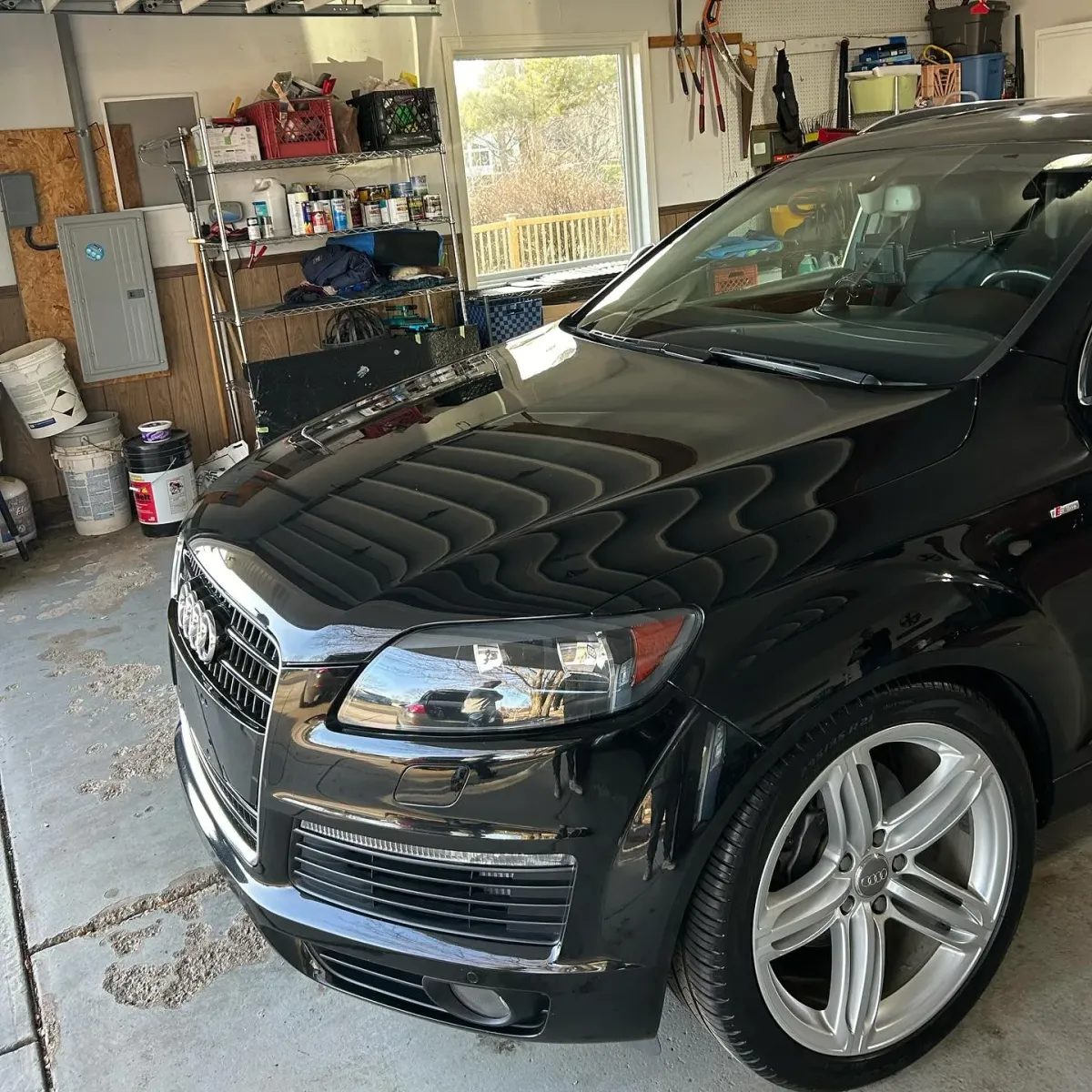 Black Audi Q7 ceramic coated.