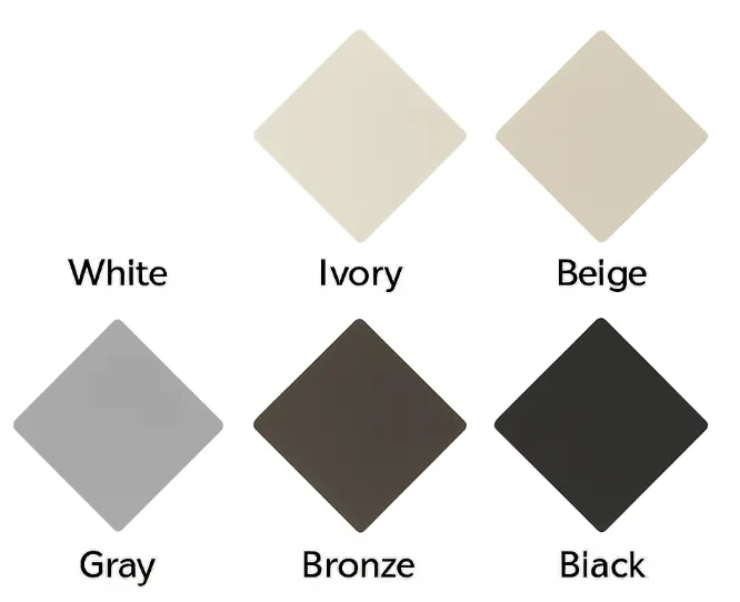 Fenetex Motorize Screen Frame Colors 