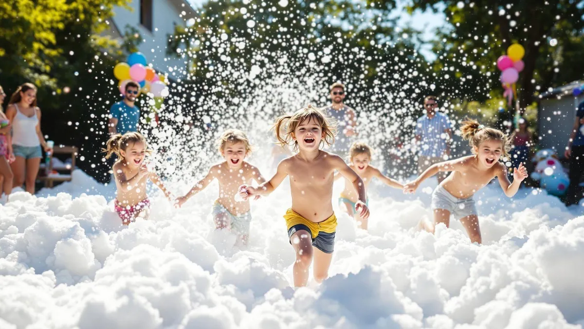 laughing people in party