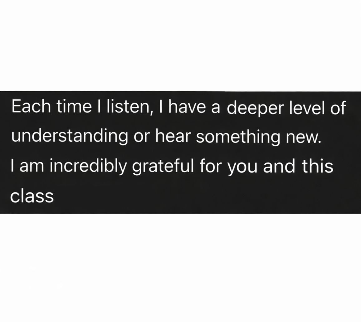 Testimonial about emotional reset providing deeper understanding and ongoing personal growth